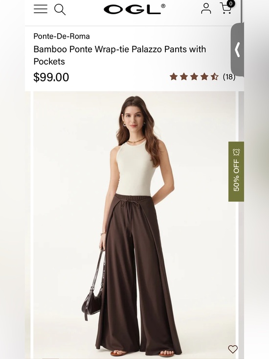OGL Pants - OGL Wide-Leg Palazzo Pants in Black